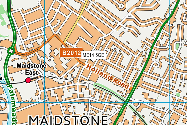 ME14 5GE map - OS VectorMap District (Ordnance Survey)