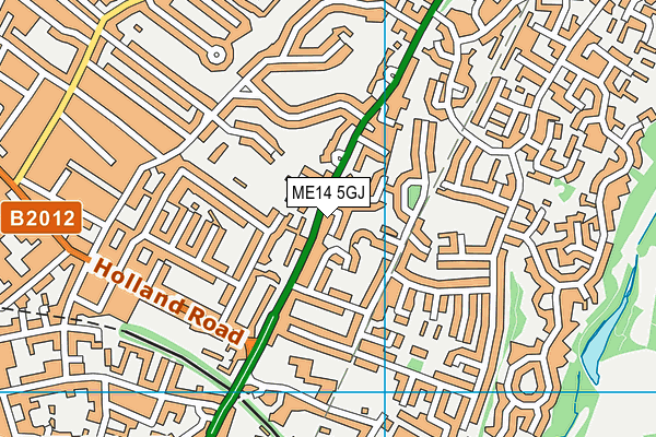 ME14 5GJ map - OS VectorMap District (Ordnance Survey)