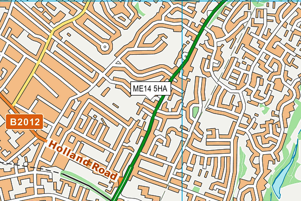 ME14 5HA map - OS VectorMap District (Ordnance Survey)