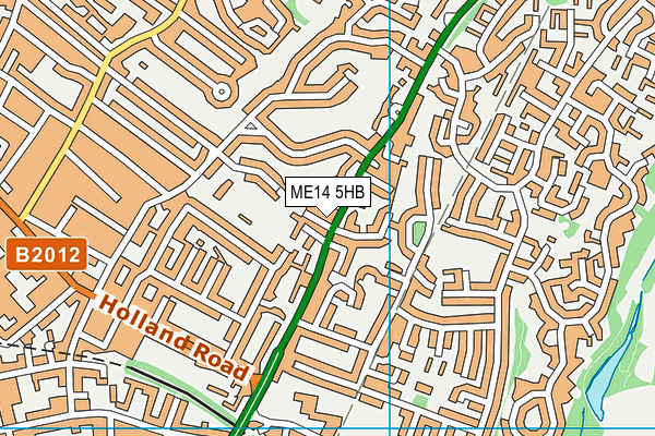 ME14 5HB map - OS VectorMap District (Ordnance Survey)