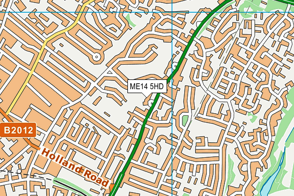 ME14 5HD map - OS VectorMap District (Ordnance Survey)