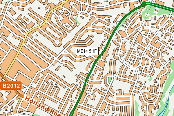 ME14 5HF map - OS VectorMap District (Ordnance Survey)