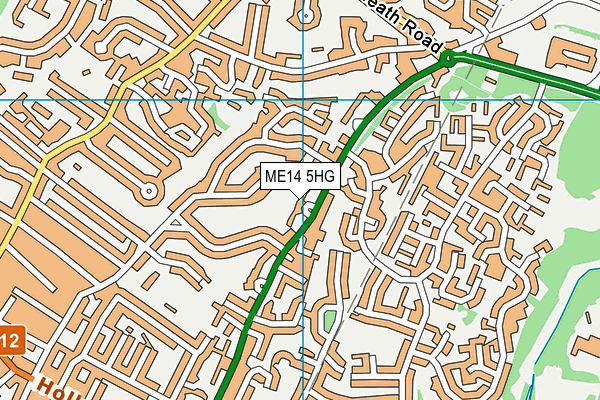 ME14 5HG map - OS VectorMap District (Ordnance Survey)