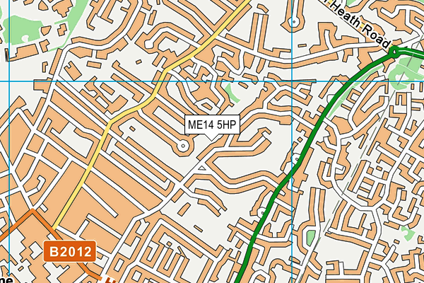 ME14 5HP map - OS VectorMap District (Ordnance Survey)