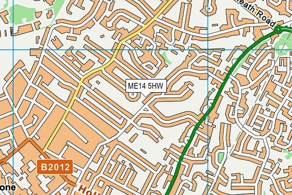 ME14 5HW map - OS VectorMap District (Ordnance Survey)