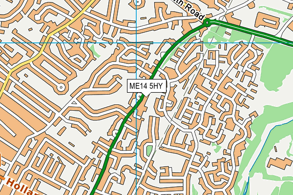 ME14 5HY map - OS VectorMap District (Ordnance Survey)
