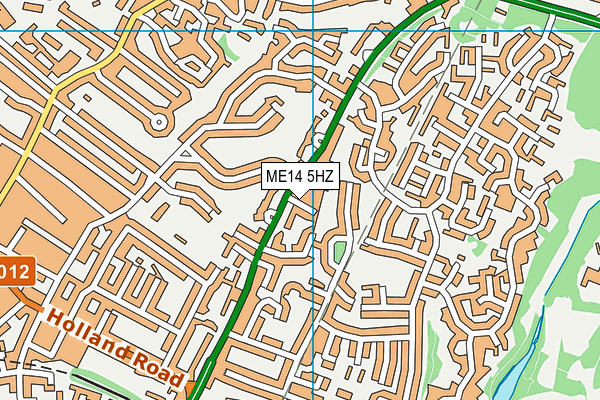 ME14 5HZ map - OS VectorMap District (Ordnance Survey)