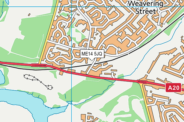 ME14 5JQ map - OS VectorMap District (Ordnance Survey)