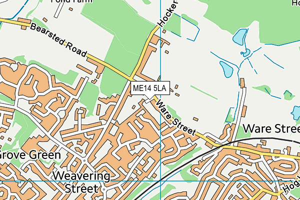 ME14 5LA map - OS VectorMap District (Ordnance Survey)