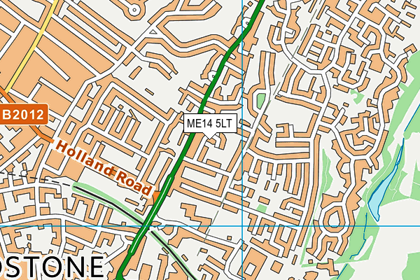 ME14 5LT map - OS VectorMap District (Ordnance Survey)