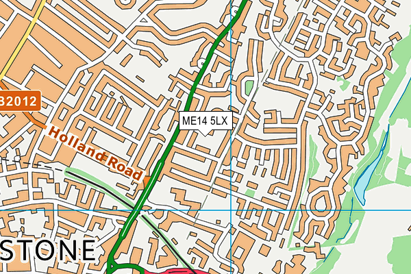 ME14 5LX map - OS VectorMap District (Ordnance Survey)