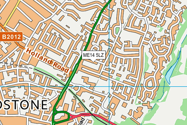 ME14 5LZ map - OS VectorMap District (Ordnance Survey)