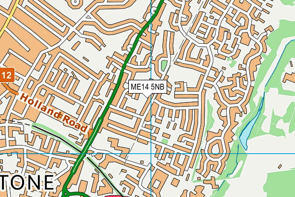 ME14 5NB map - OS VectorMap District (Ordnance Survey)