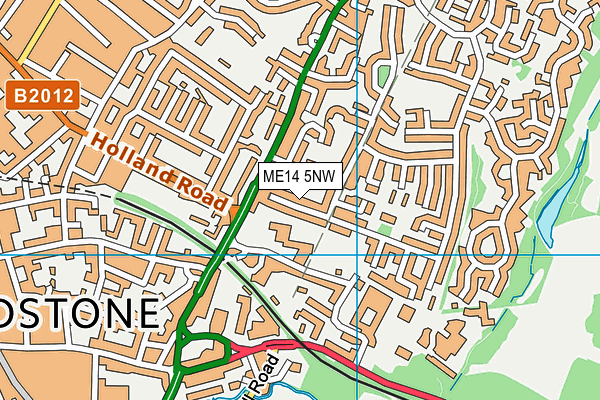 ME14 5NW map - OS VectorMap District (Ordnance Survey)