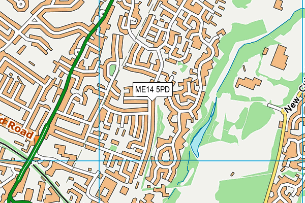 ME14 5PD map - OS VectorMap District (Ordnance Survey)