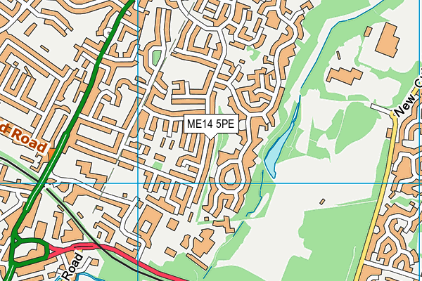 ME14 5PE map - OS VectorMap District (Ordnance Survey)