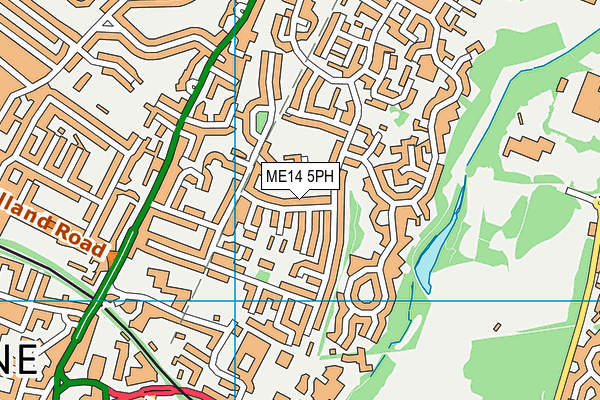 ME14 5PH map - OS VectorMap District (Ordnance Survey)