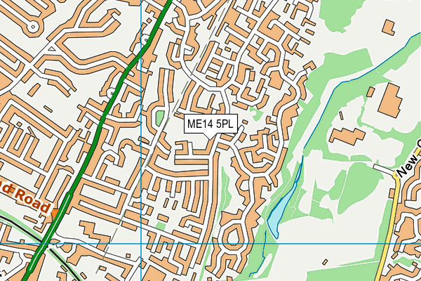 ME14 5PL map - OS VectorMap District (Ordnance Survey)