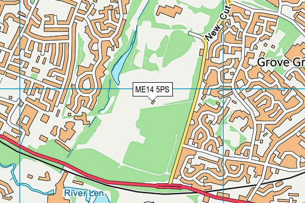 ME14 5PS map - OS VectorMap District (Ordnance Survey)
