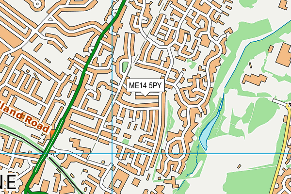 ME14 5PY map - OS VectorMap District (Ordnance Survey)