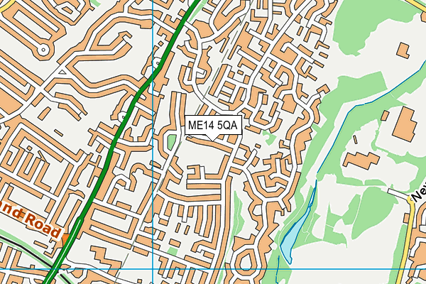 ME14 5QA map - OS VectorMap District (Ordnance Survey)