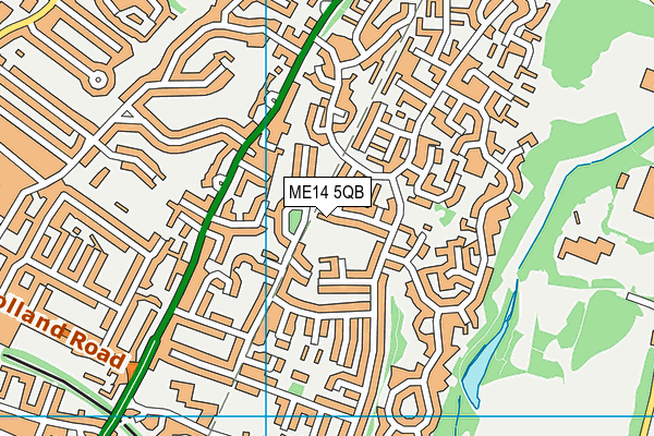 ME14 5QB map - OS VectorMap District (Ordnance Survey)