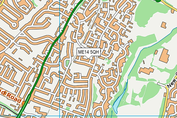 ME14 5QH map - OS VectorMap District (Ordnance Survey)