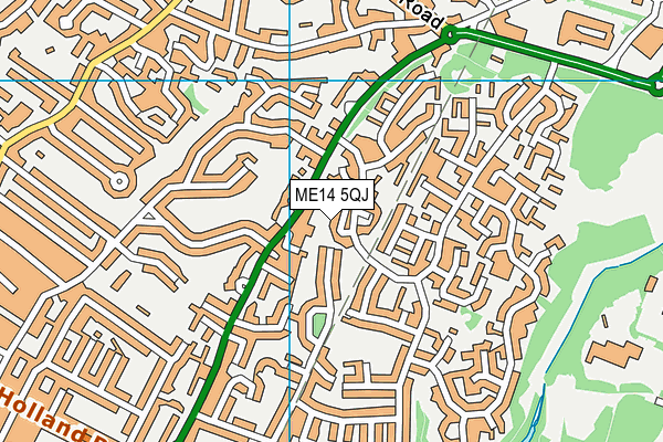 ME14 5QJ map - OS VectorMap District (Ordnance Survey)