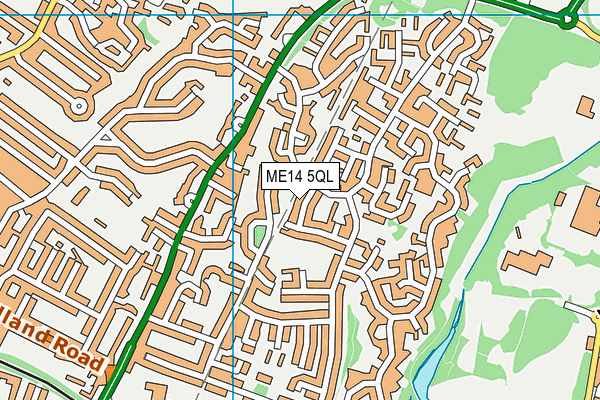 ME14 5QL map - OS VectorMap District (Ordnance Survey)