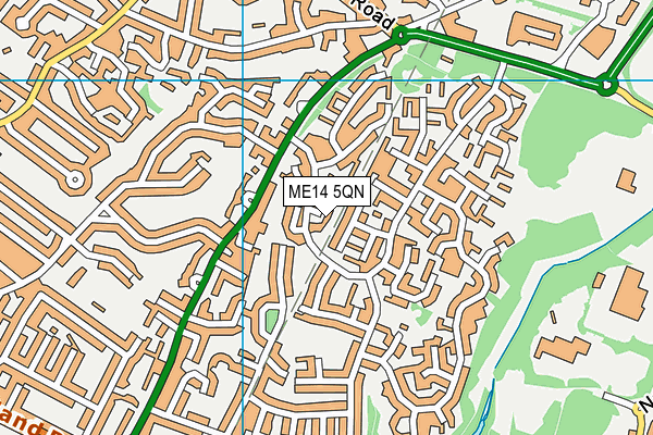 ME14 5QN map - OS VectorMap District (Ordnance Survey)
