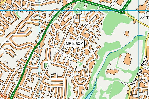 ME14 5QY map - OS VectorMap District (Ordnance Survey)