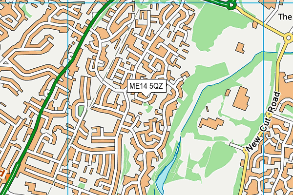 ME14 5QZ map - OS VectorMap District (Ordnance Survey)