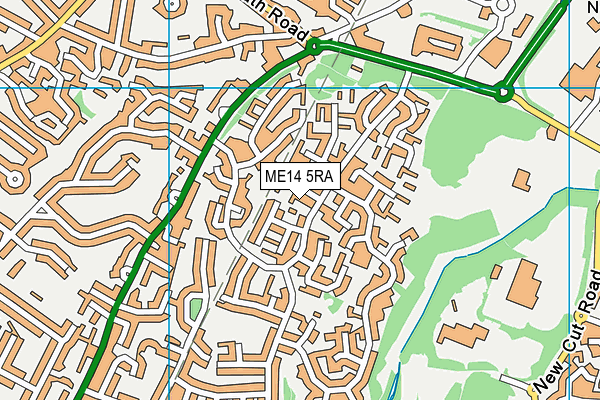 ME14 5RA map - OS VectorMap District (Ordnance Survey)
