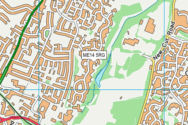 ME14 5RG map - OS VectorMap District (Ordnance Survey)