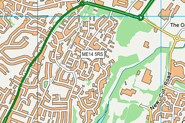 ME14 5RS map - OS VectorMap District (Ordnance Survey)