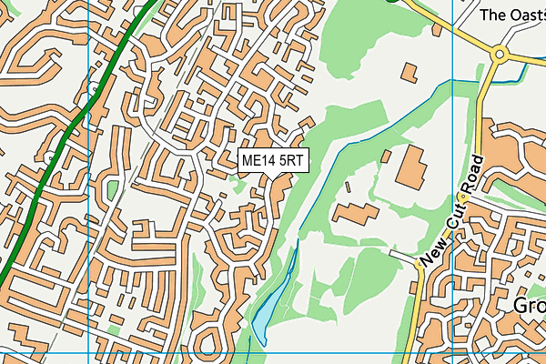 ME14 5RT map - OS VectorMap District (Ordnance Survey)