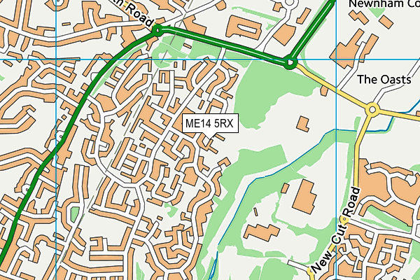 ME14 5RX map - OS VectorMap District (Ordnance Survey)