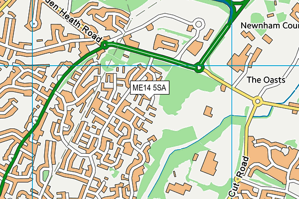 ME14 5SA map - OS VectorMap District (Ordnance Survey)