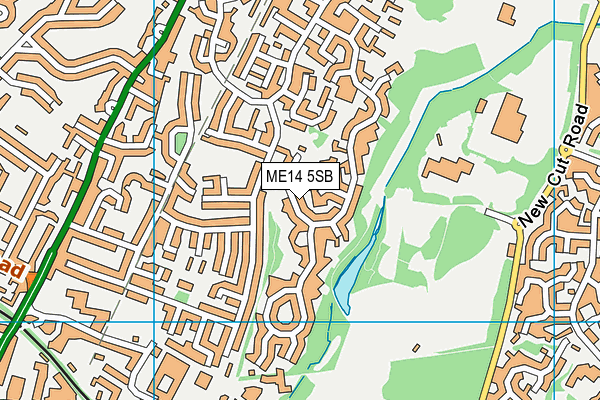 ME14 5SB map - OS VectorMap District (Ordnance Survey)