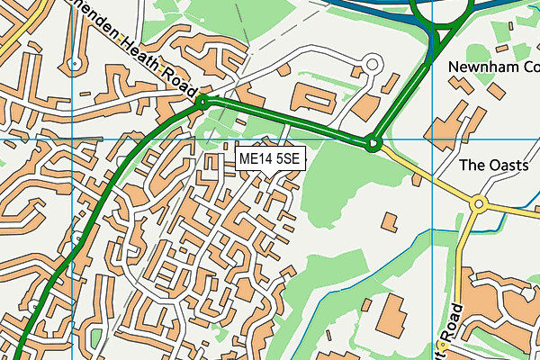 ME14 5SE map - OS VectorMap District (Ordnance Survey)