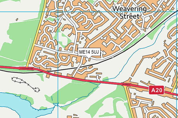 ME14 5UJ map - OS VectorMap District (Ordnance Survey)