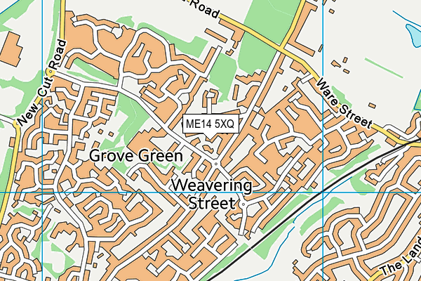 ME14 5XQ map - OS VectorMap District (Ordnance Survey)