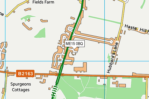 ME15 0BQ map - OS VectorMap District (Ordnance Survey)