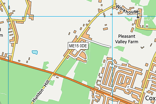 ME15 0DE map - OS VectorMap District (Ordnance Survey)