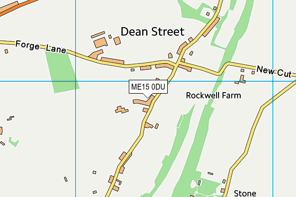 ME15 0DU map - OS VectorMap District (Ordnance Survey)