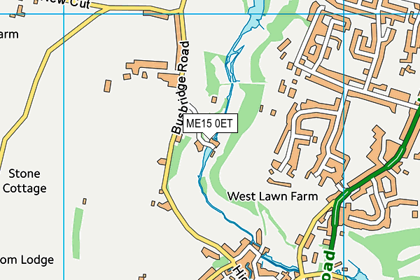 ME15 0ET map - OS VectorMap District (Ordnance Survey)