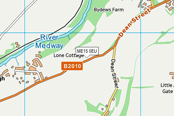 ME15 0EU map - OS VectorMap District (Ordnance Survey)