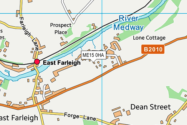 ME15 0HA map - OS VectorMap District (Ordnance Survey)