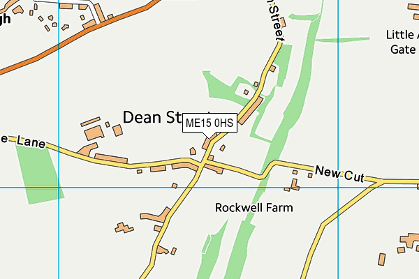 ME15 0HS map - OS VectorMap District (Ordnance Survey)