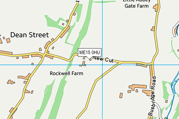 ME15 0HU map - OS VectorMap District (Ordnance Survey)